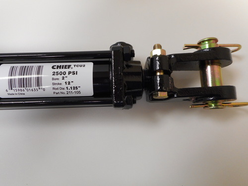Photo of 2 X 12 HYD HOPPER & CLEAN OUT DOOR CYLINDER 1 1/8 ROD W/CLEVIS 116166